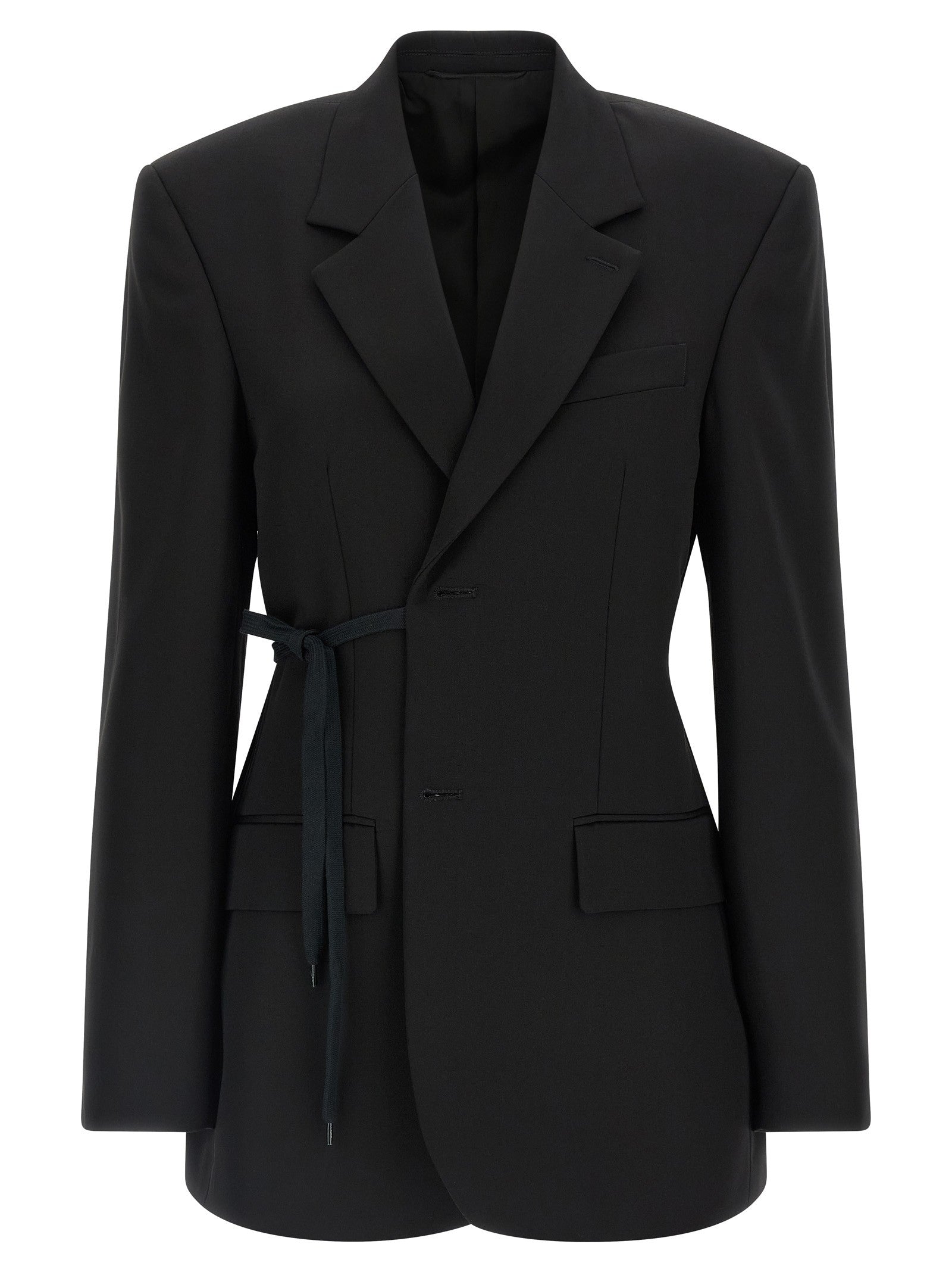 Balenciaga Wrap Tailored Blazer Black