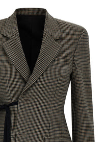 Balenciaga Wrap Tailored Blazer Brown