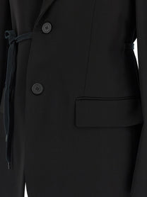 Balenciaga Wrap Tailored Blazer Black