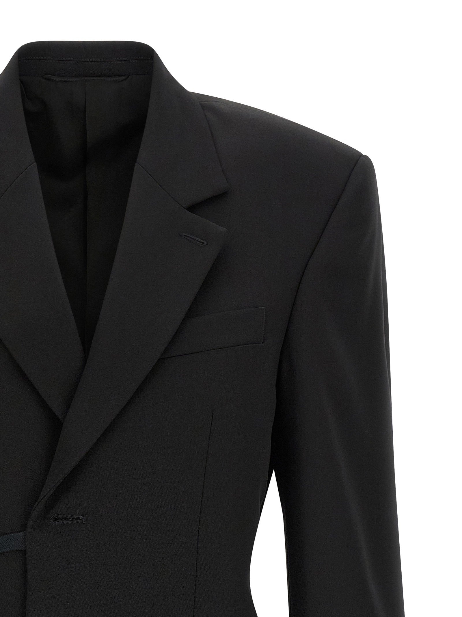 Balenciaga Wrap Tailored Blazer Black