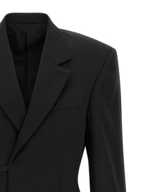 Balenciaga Wrap Tailored Blazer Black
