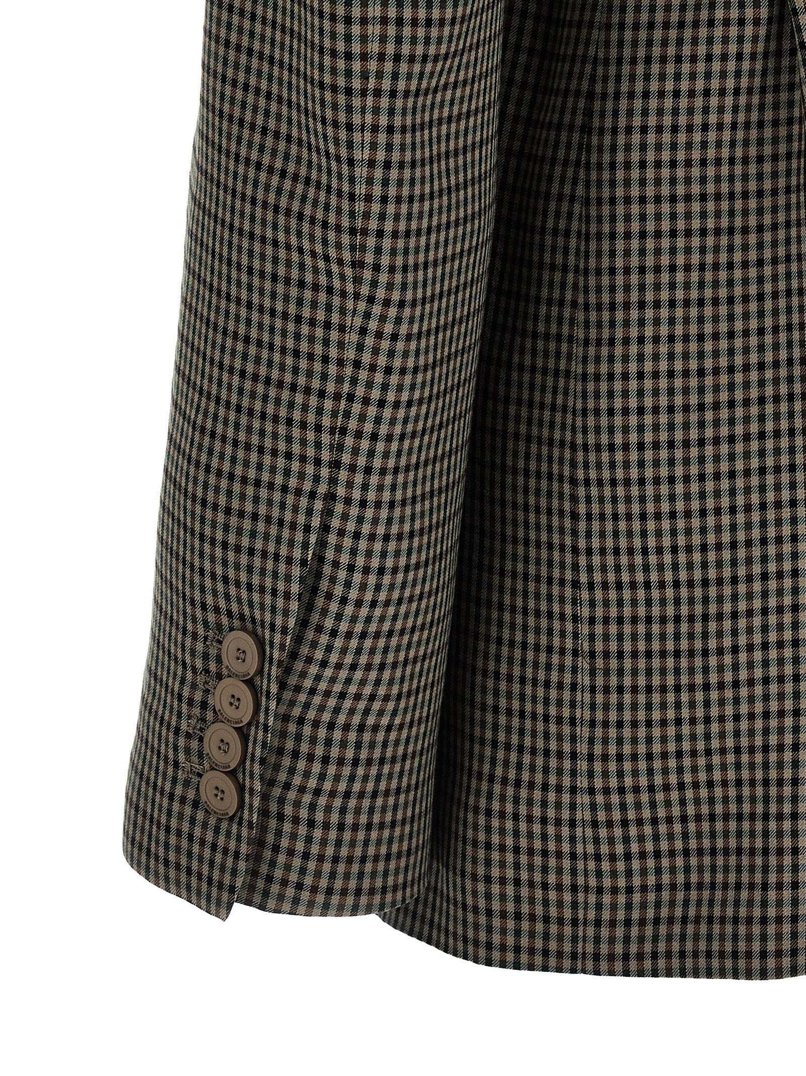 Balenciaga Wrap Tailored Blazer Brown