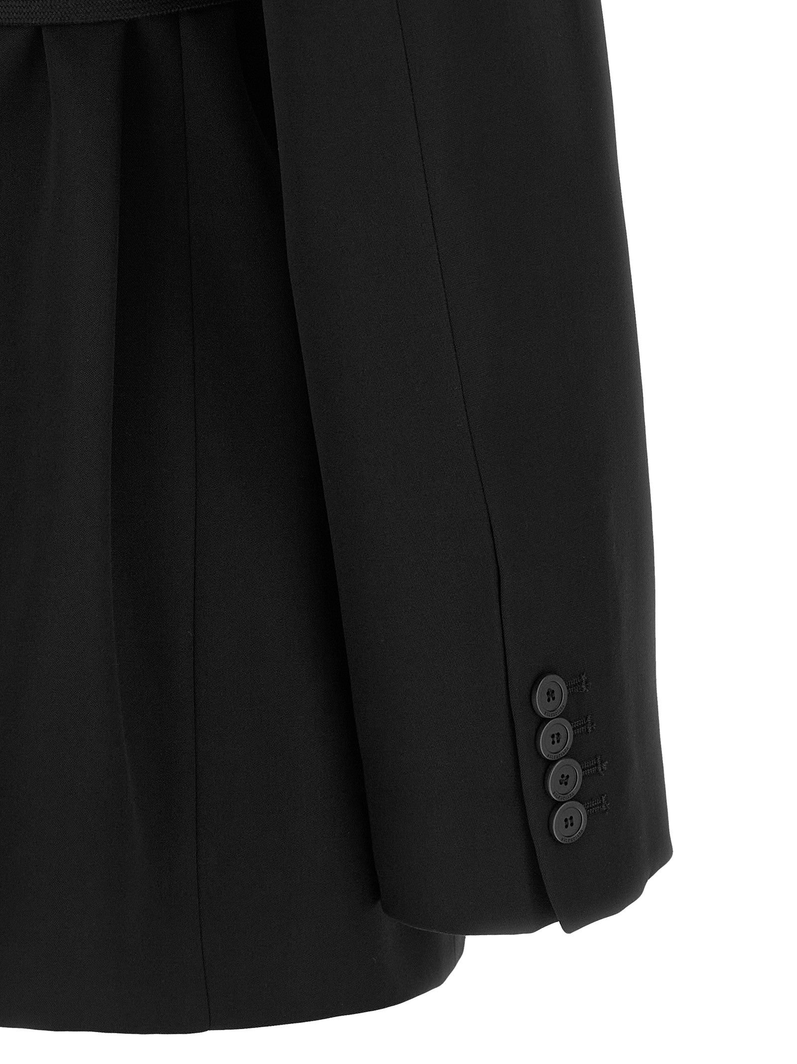 Balenciaga Wrap Tailored Blazer Black