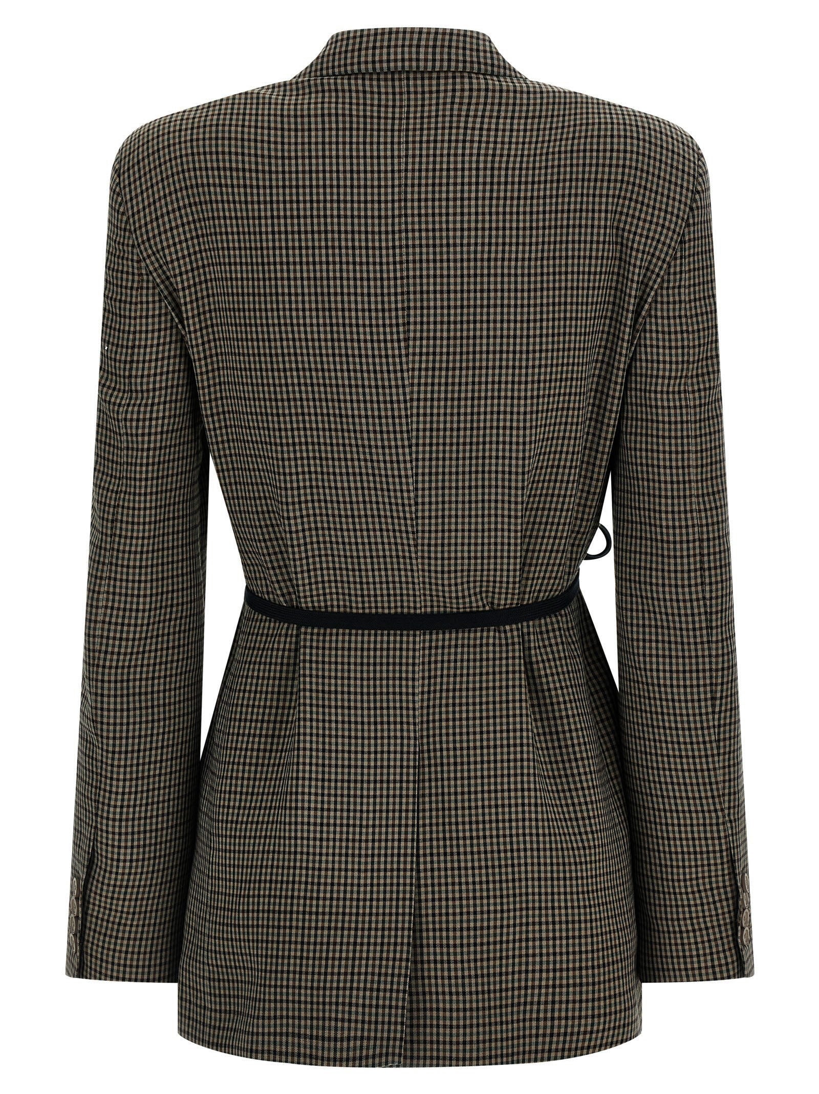 Balenciaga Wrap Tailored Blazer Brown