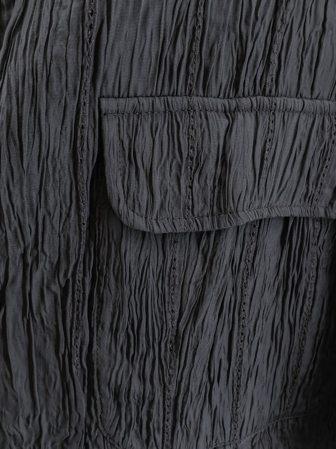 Alysi Women's Wrinkled Blazer Liquirizia, view 3