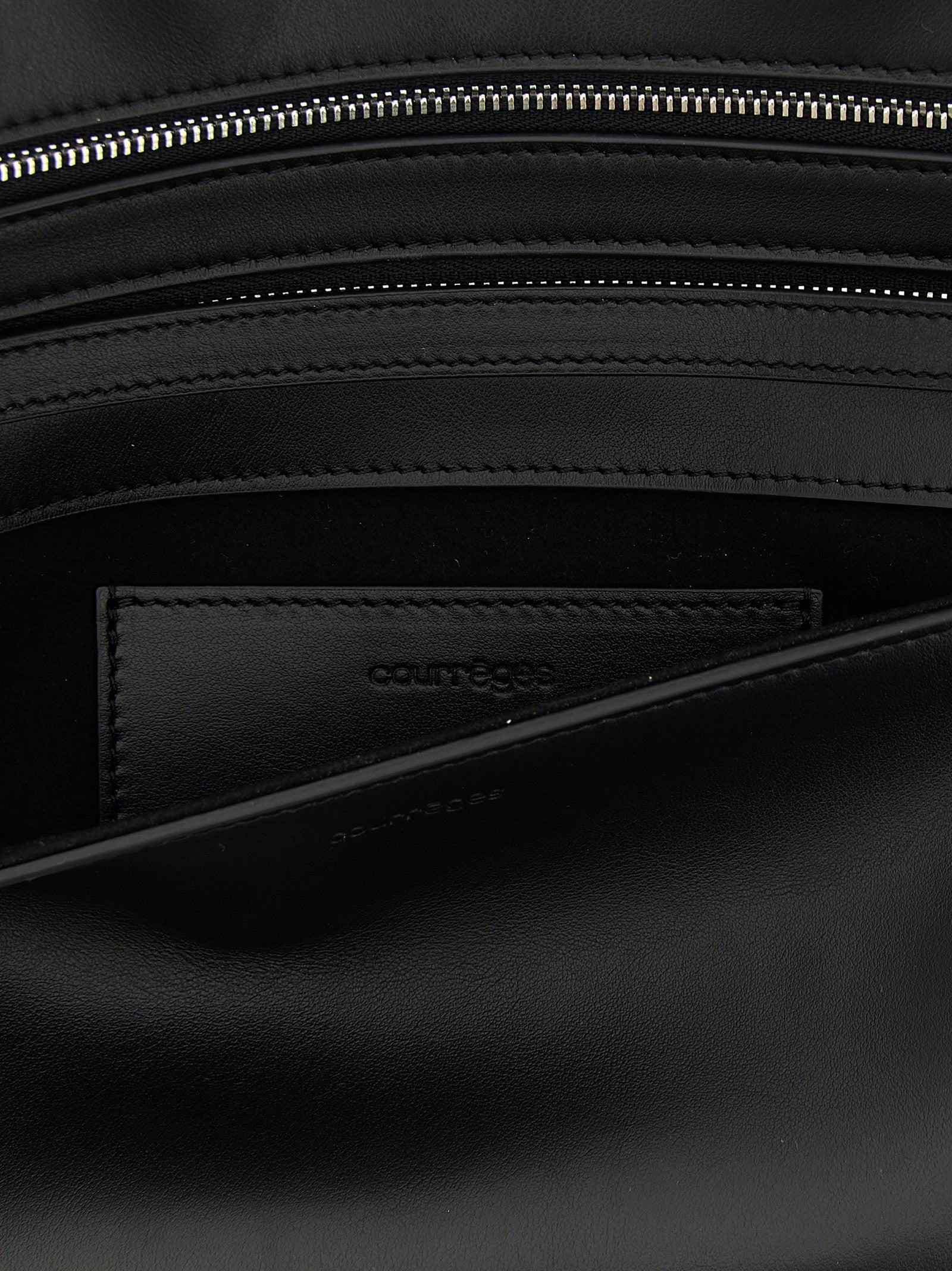 courrèges Wrist Clutch Black