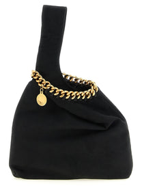 Stella McCartney Wristlet Suede Handbag Black