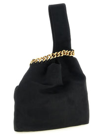 Stella McCartney Wristlet Suede Handbag Black, view 2