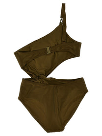 Zimmermann Wylie One Piece Swimsuit Green