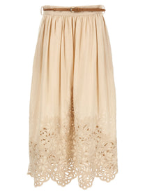 Zimmermann Wylie Skirt Beige