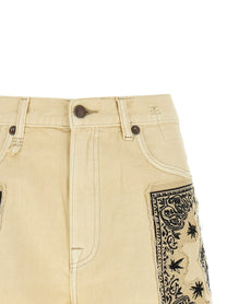 R13 BF Shorts Beige