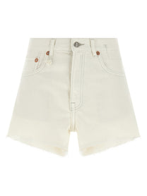 R13 BF Shorts White