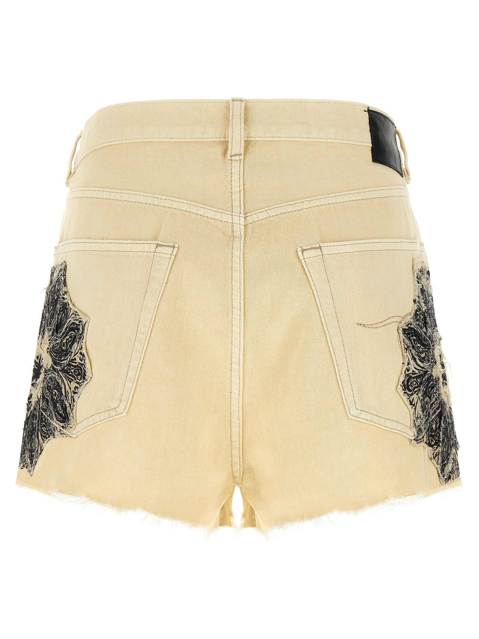 R13 BF Shorts Beige