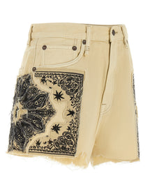 R13 BF Shorts Beige