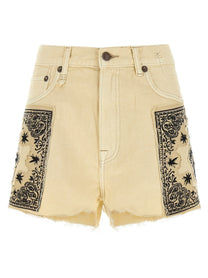 R13 BF Shorts Beige