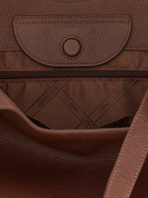 Longchamp XL Le Foulonné Shopping Bag Brown