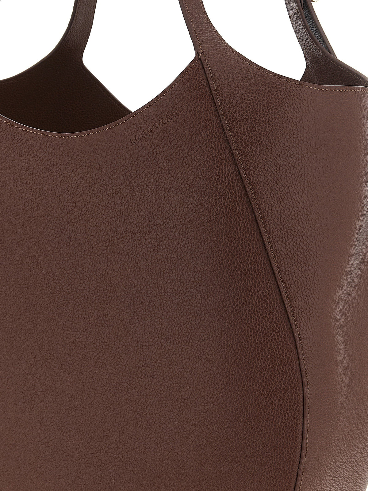 Longchamp XL Le Foulonné Shopping Bag Brown, view 3