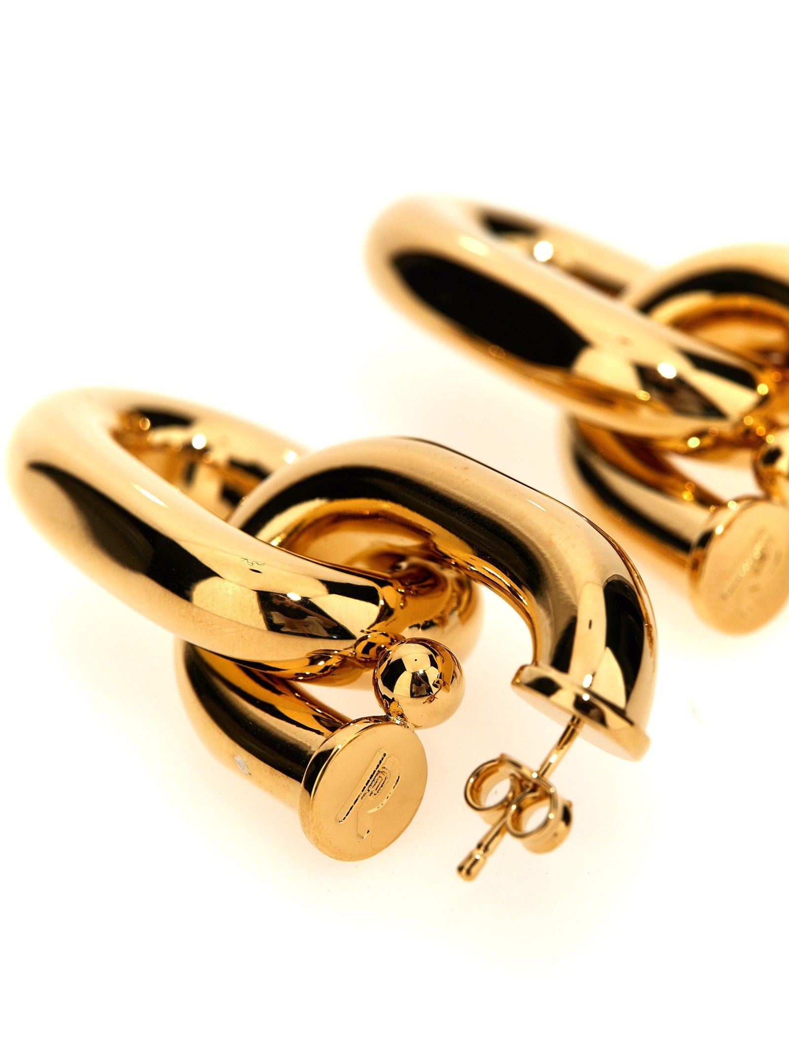 paco rabanne XL Link Earrings Gold