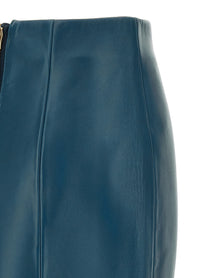 Balmain XL Zip Skirt Blue