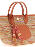 Longchamp XS Le Panier Pliage Shopping Bag Orange, view 3