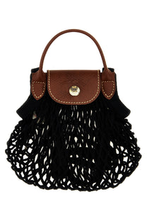 Longchamp Women's Le Pliage Filet Mesh Crossbody Bag Black