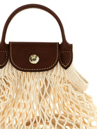 Longchamp XS Le Pliage Filet Crossbody Bag Beige, view 3