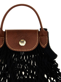Longchamp Women's Le Pliage Filet Mesh Crossbody Bag Black