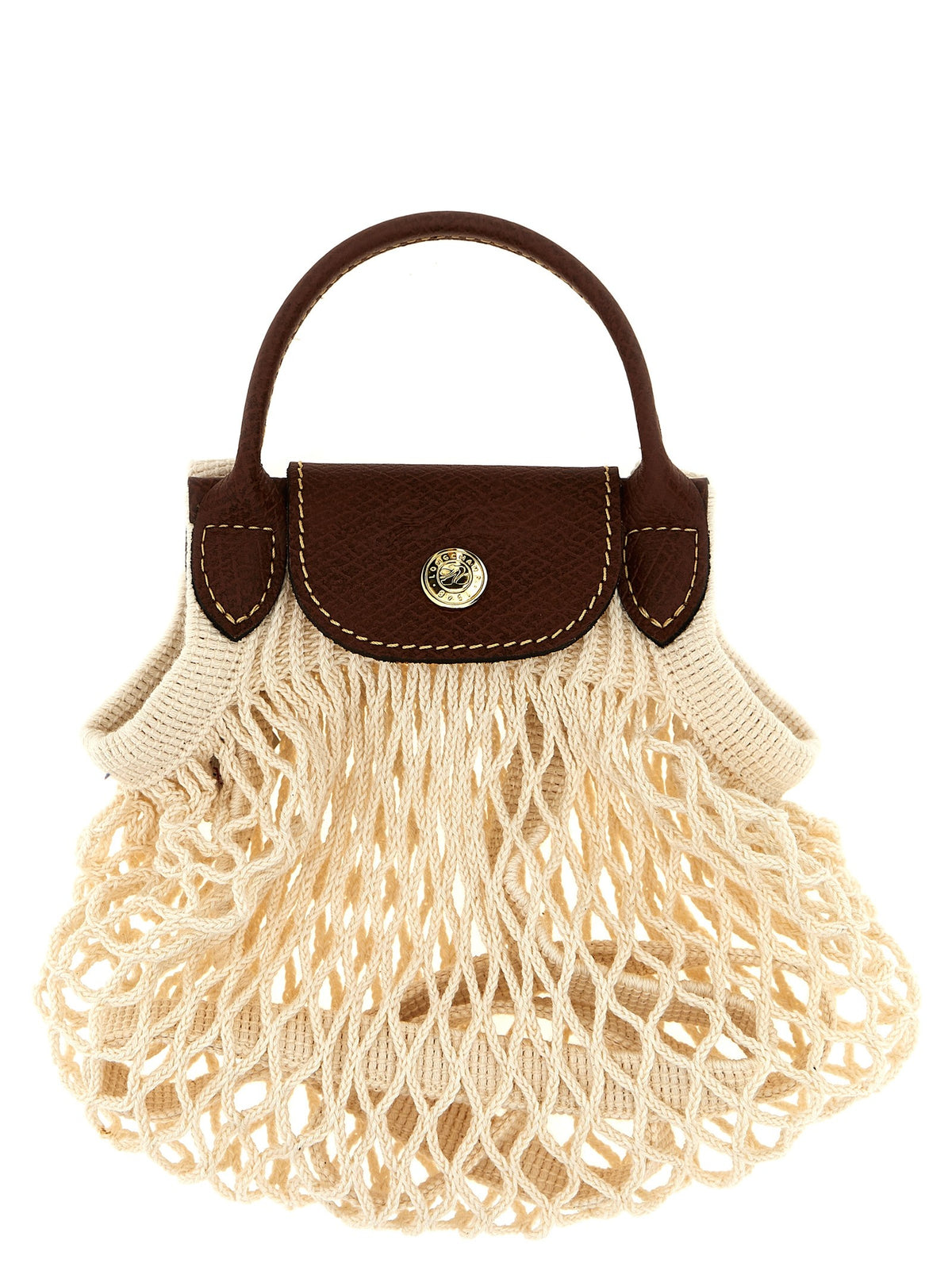 Longchamp XS Le Pliage Filet Crossbody Bag Beige