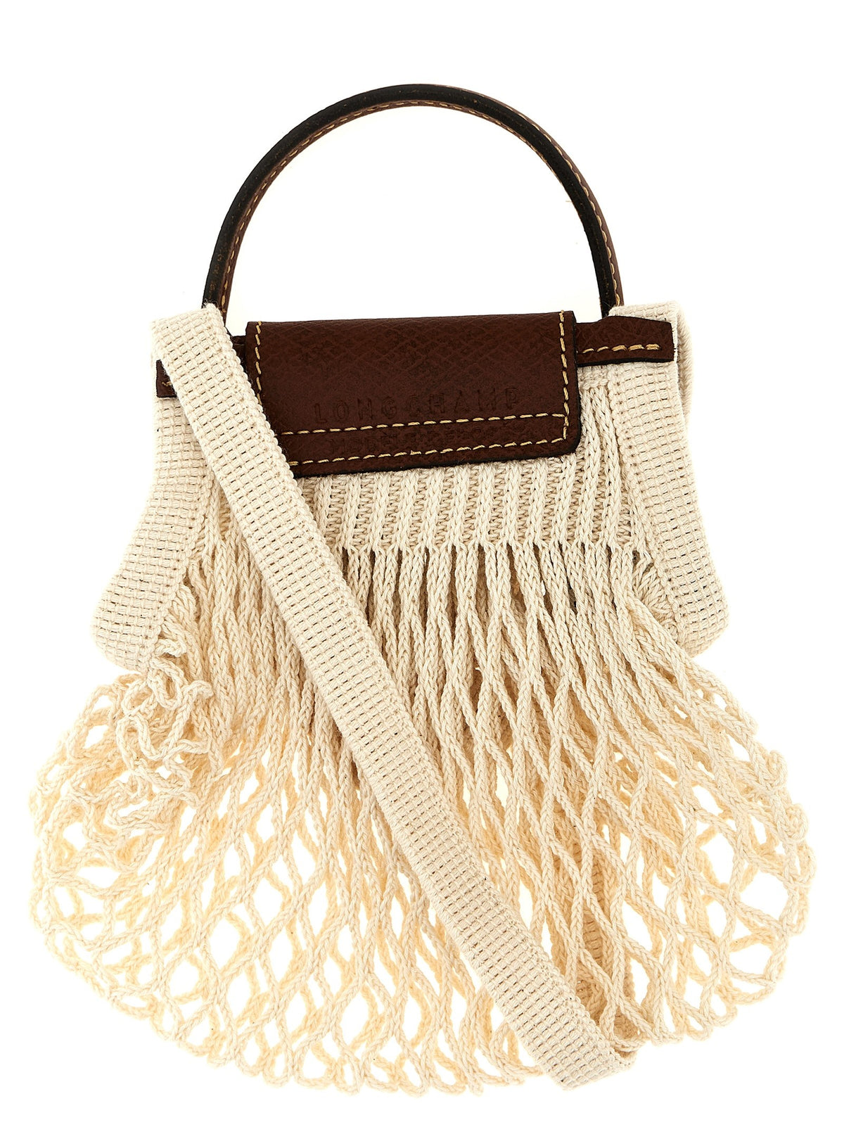 Longchamp XS Le Pliage Filet Crossbody Bag Beige, view 2