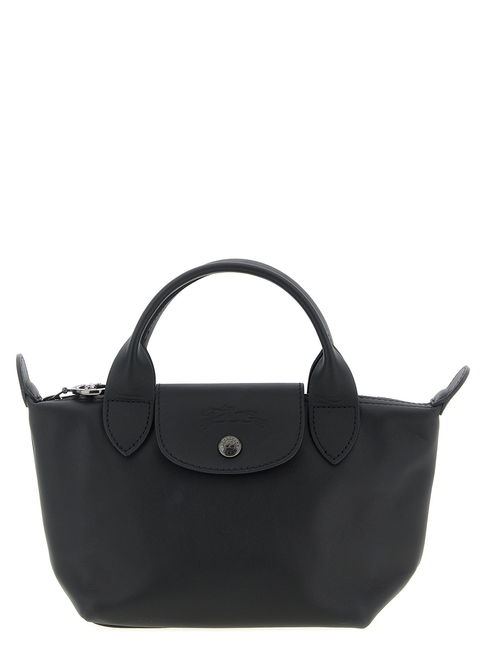 Longchamp Women's Le Pliage Xtra XS Leather Crossbody Bag Black