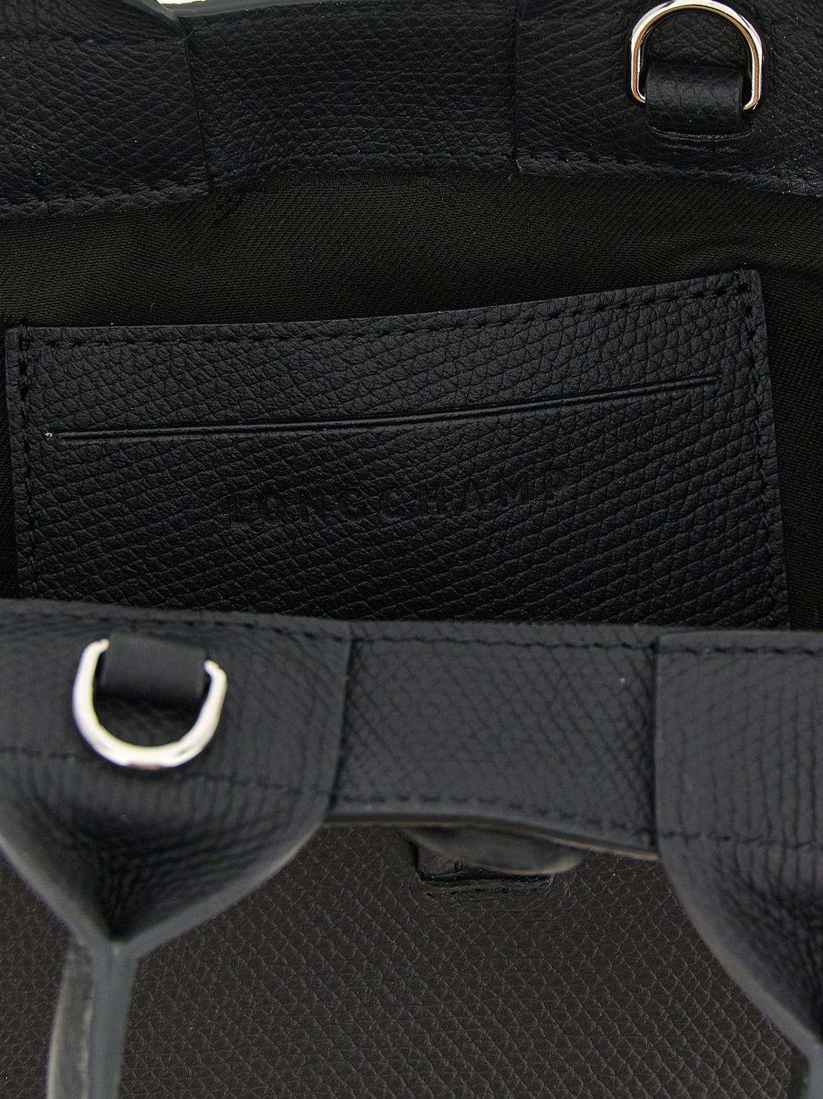 Longchamp XS Le Roseau Handbag Black, view 4