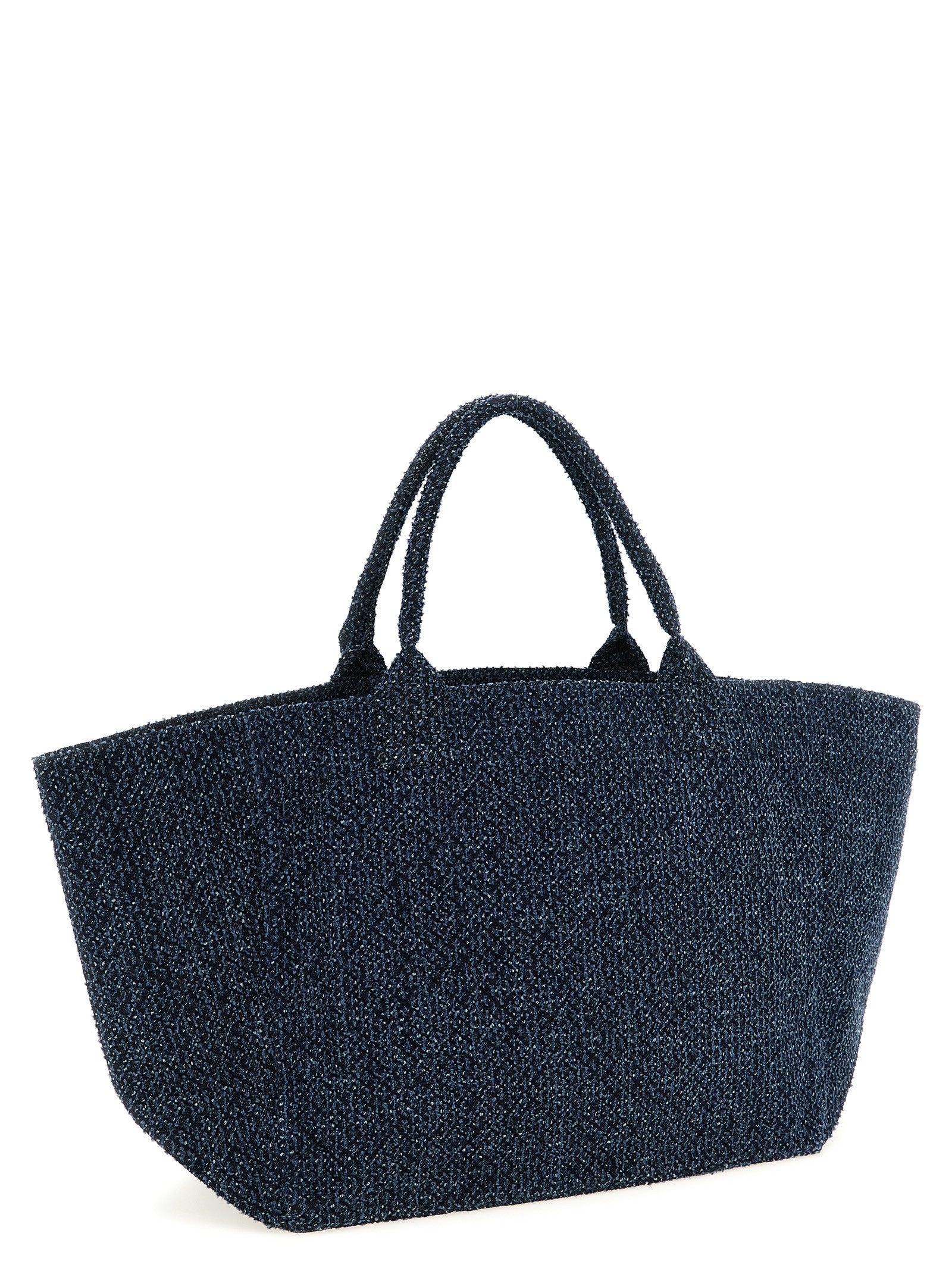 Ganni Xxl Bear Shopping Bag Blue