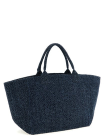 Ganni Xxl Bear Shopping Bag Blue