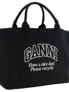 Ganni Xxl Shopping Bag Black