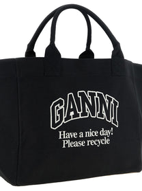 Ganni Xxl Shopping Bag Black