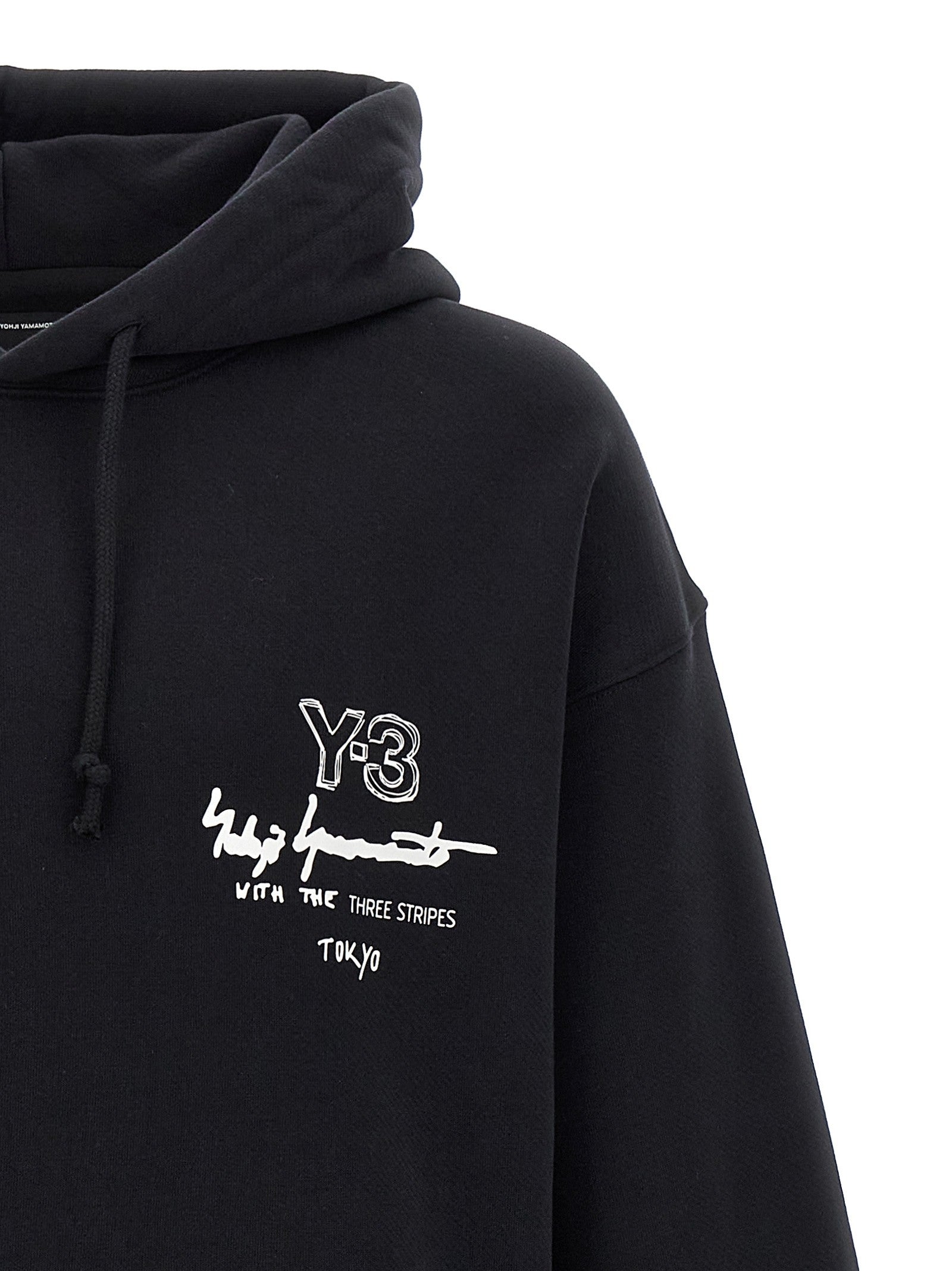 Y-3 Graphic FT Hoodie Black