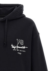 Y-3 Graphic FT Hoodie Black