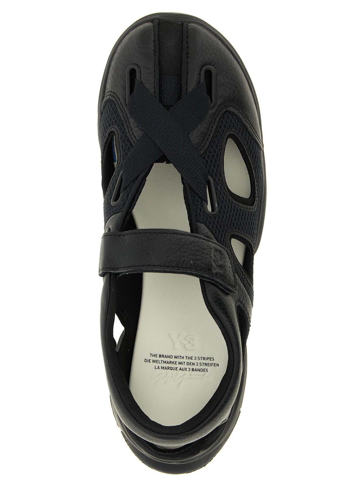 Y-3 Sandals Black, view 4