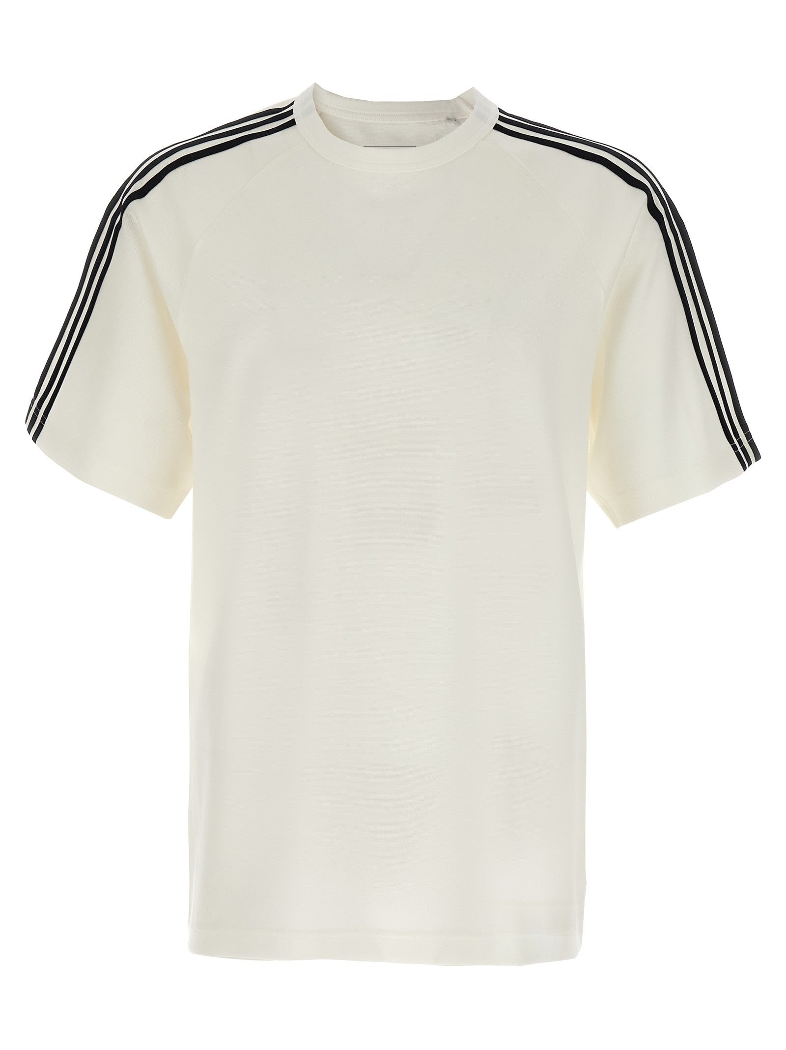 Y-3 Short Sleeve Tee Stripes Shirt White