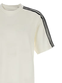 Y-3 Short Sleeve Tee Stripes Shirt White