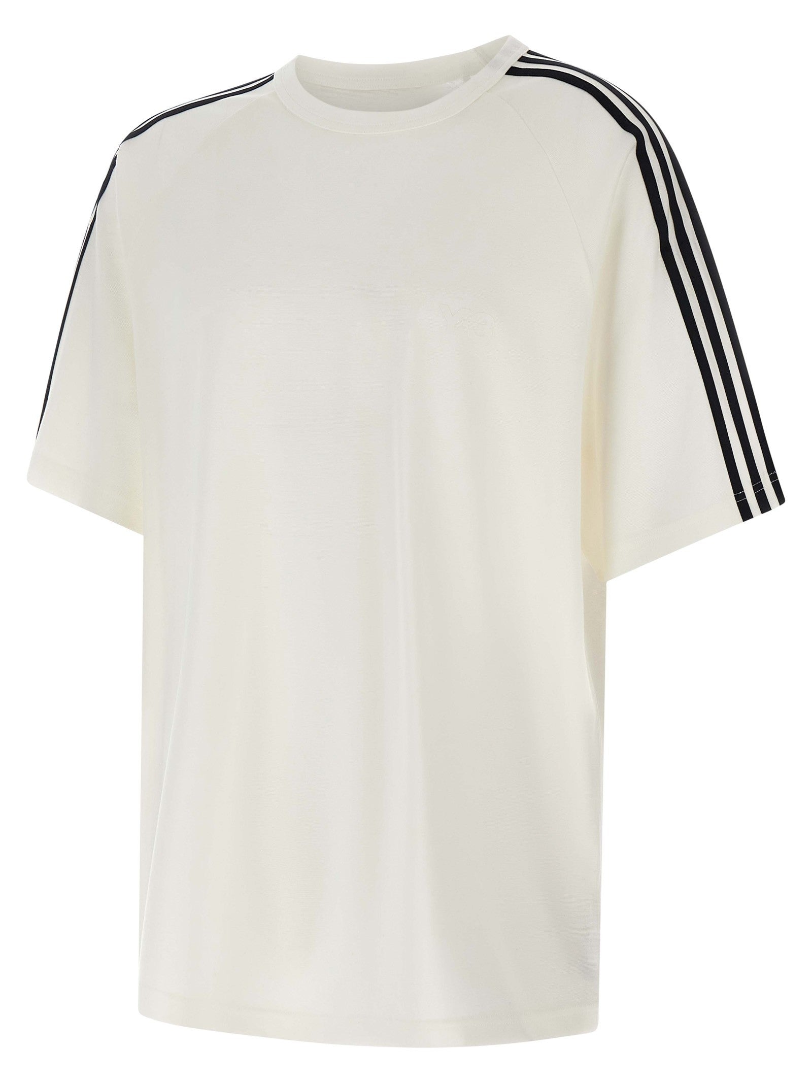 Y-3 Short Sleeve Tee Stripes Shirt White