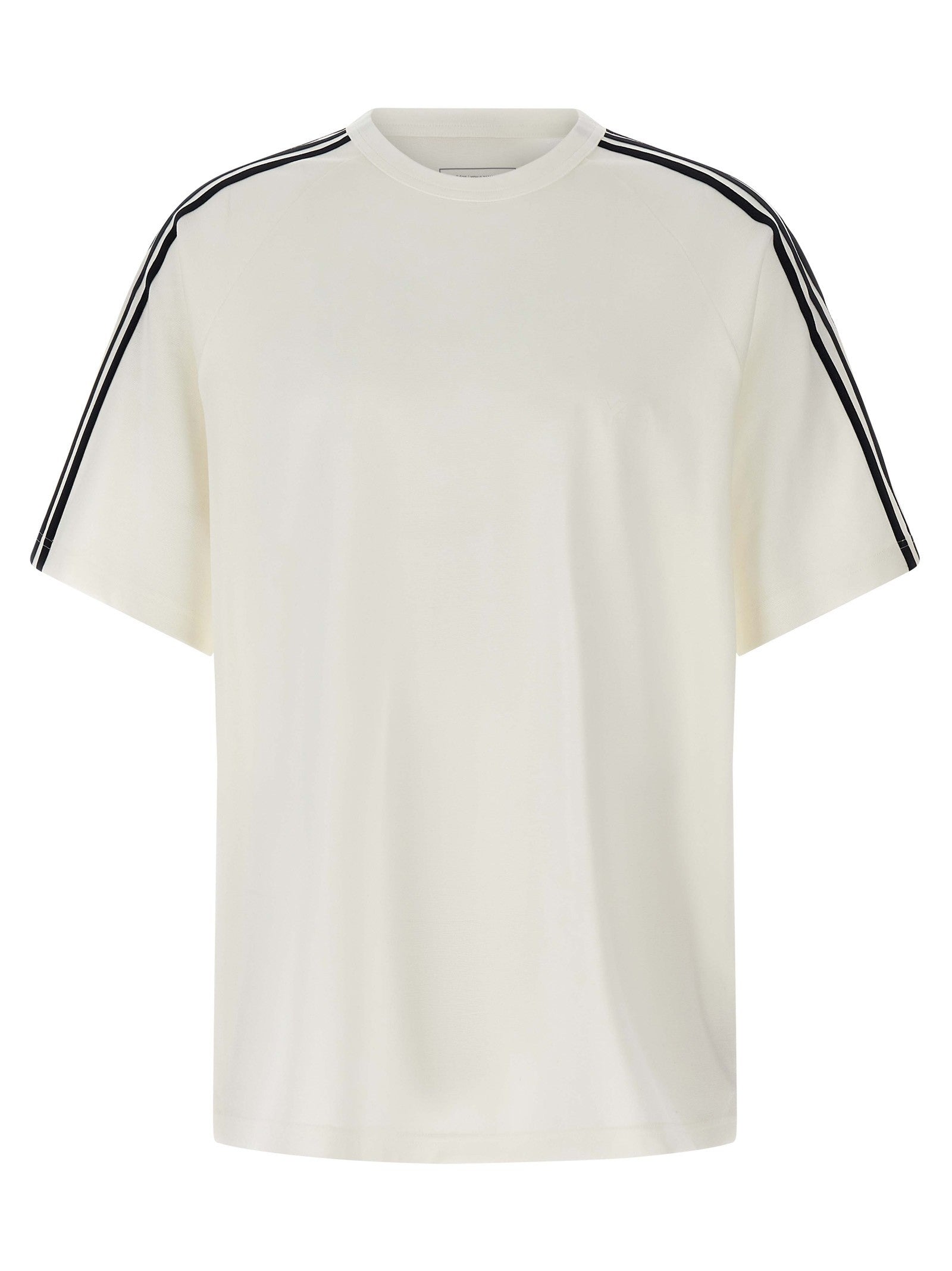 Y-3 Short Sleeve Tee Stripes Shirt White