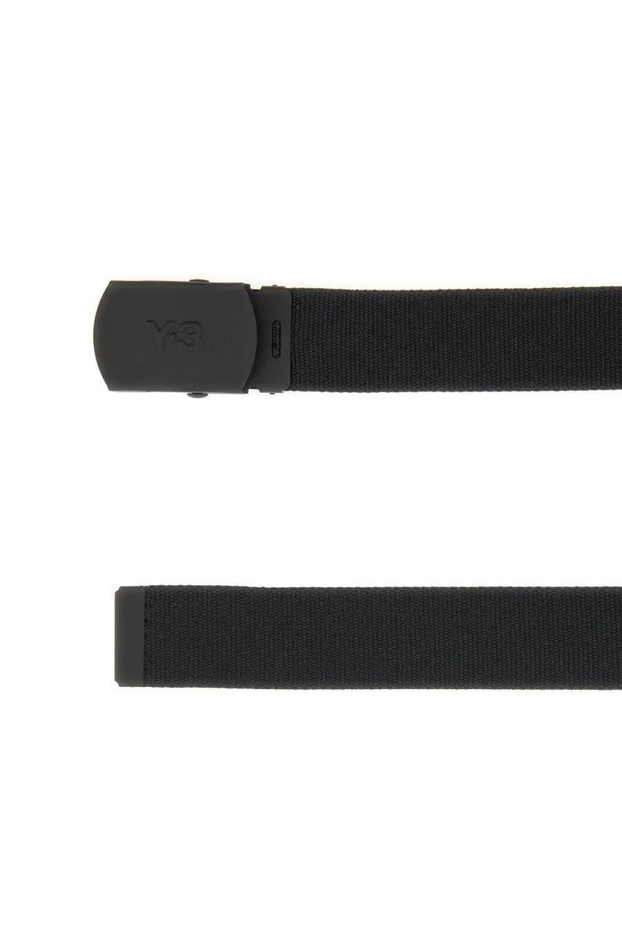 Black y-3 unisex cintura classic belt with matte-finish buckle and woven fabric strap for everyday wear