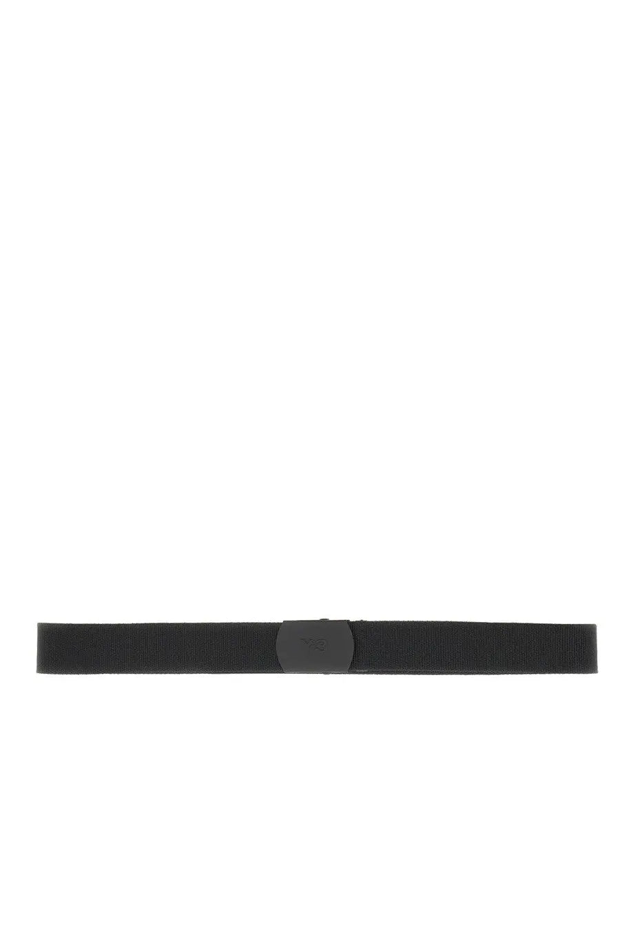 Black nylon y-3 unisex cintura classic belt with matte black plastic buckle for everyday use