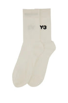 Y-3 Unisex Classic Crew Socks White, view 2
