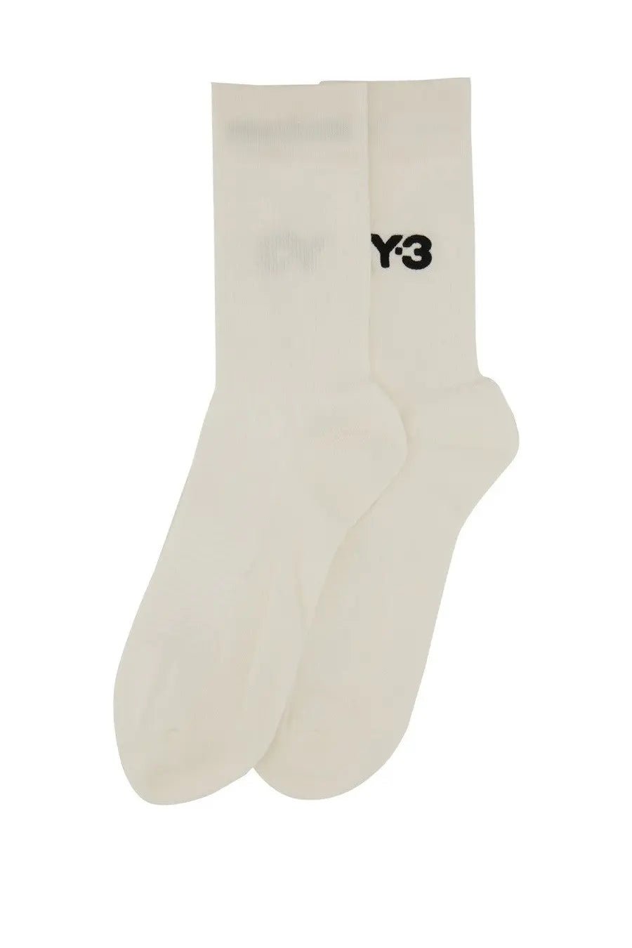 Y-3 Unisex Classic Crew Socks White, view 2
