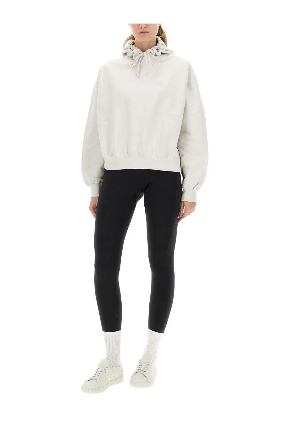 Y-3 Women's Hooded Sweatshirt White, view 2