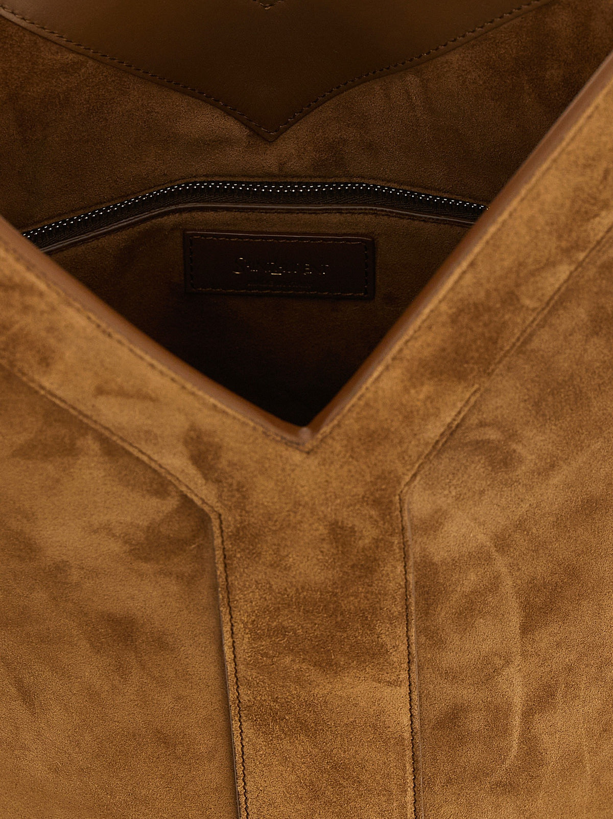Saint Laurent Long Shoulder Bag Brown, view 4