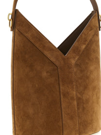 Saint Laurent Long Shoulder Bag Brown, view 3