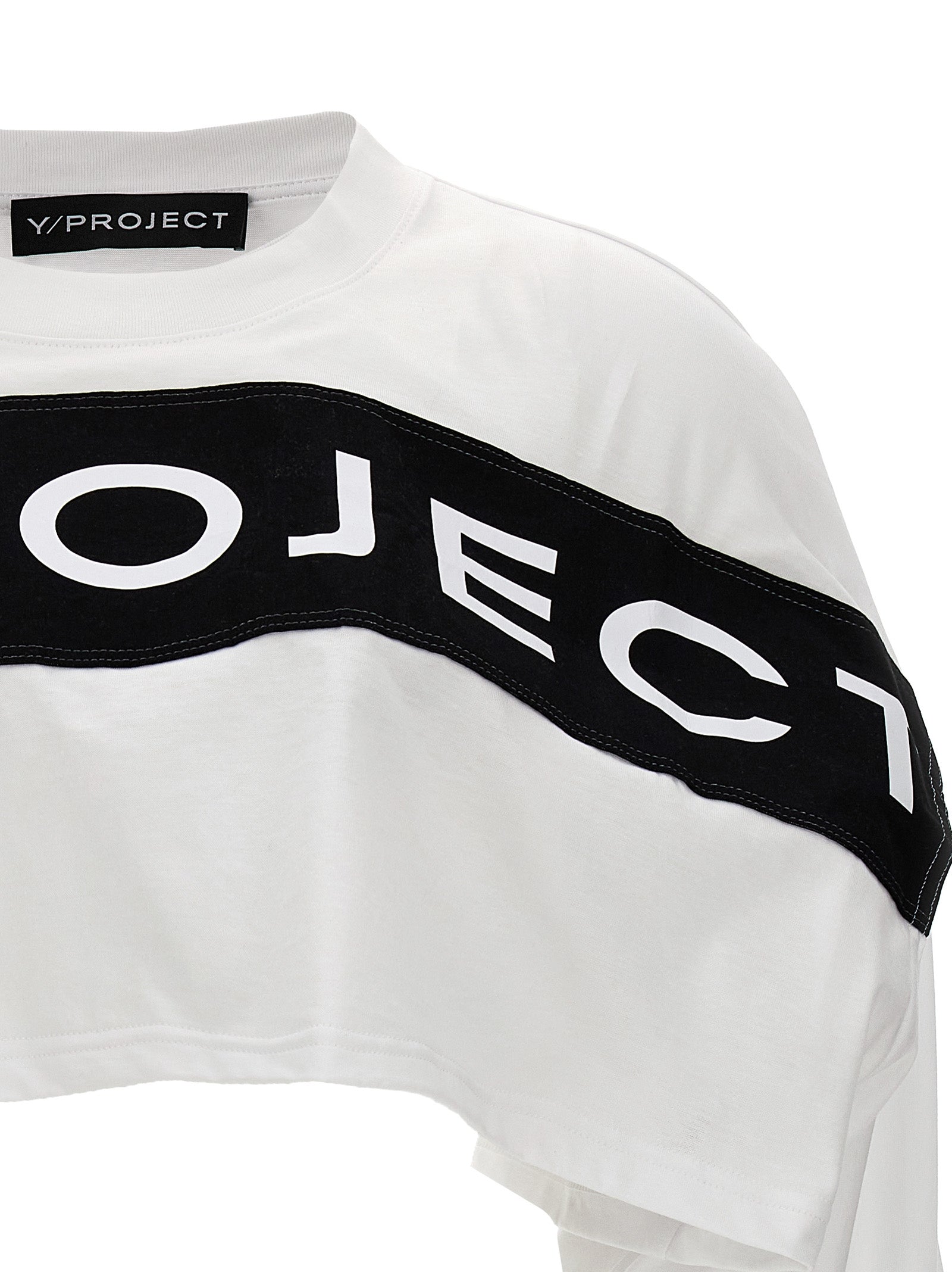 Y/PROJECT - Y/PROJECT - Logo crop t-shirt - Women’s Tops